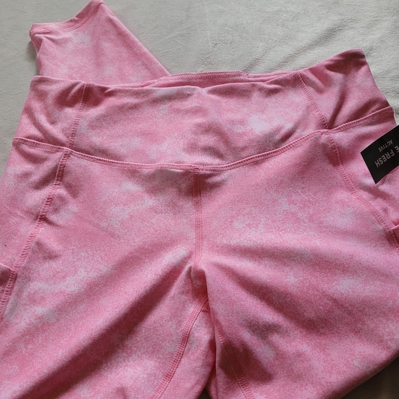 NWT Pink & White Leggings With Secret Pocket - Picture 3 of 11